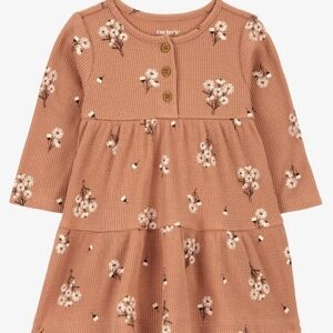 Baby thermal floral dress with bloomers 3-6 months